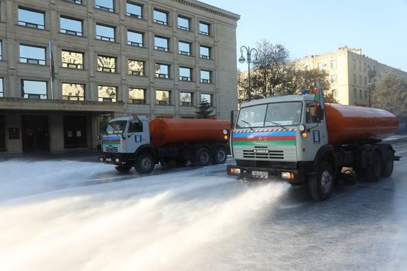 Bakıda növbəti dəfə geniş dezinfeksiya işləri aparılır