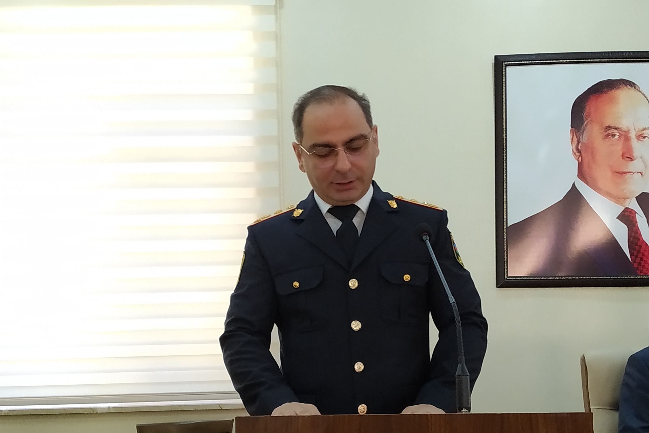 Mingəçevir şəhər Polis Rəisi Ali Baş Komandana, Nazirə sədaqət xalqa,millətə hörmət və ehtiram — Teymur Hacıyev