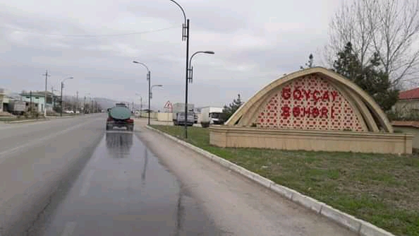 Göyçay rayonunda skamyaları bağladılar -FOTO