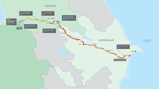 Cənubi Qafqaz Boru Kəmərinin gündəlik ötürücülük gücü 32 milyon kubmetr olub