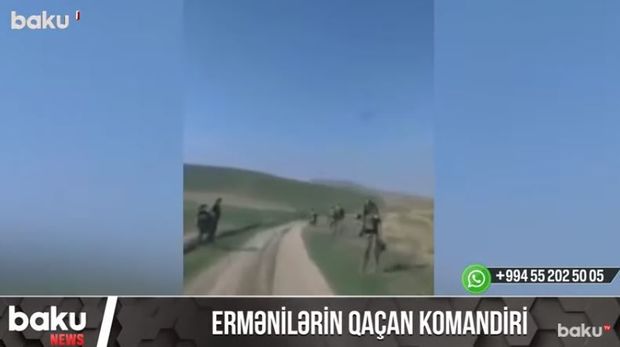 Ermənilərin qaçan komandiri – VİDEO