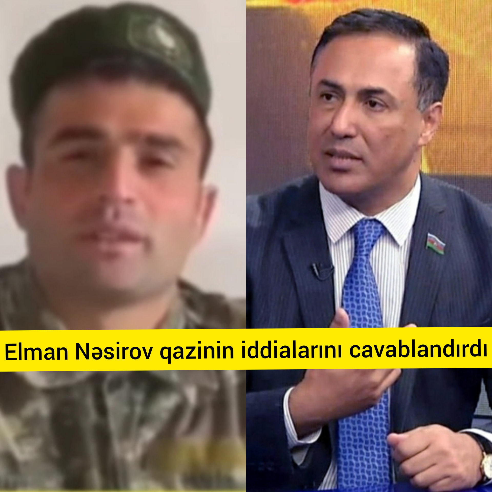 Elman Nəsirovdan müharibə veteranının iddiasına cavab gecikmədi-VİDEO