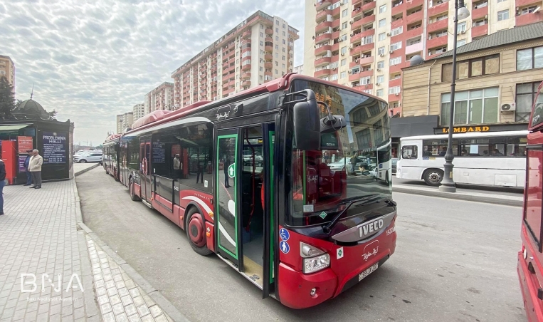 Bakıda bu avtobusların hərəkət sxemi dəyişdirildi