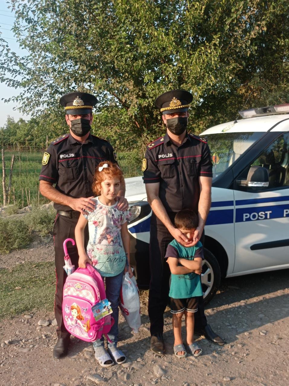 Ucar polisi şəhid övladlarını ziyarət etdi