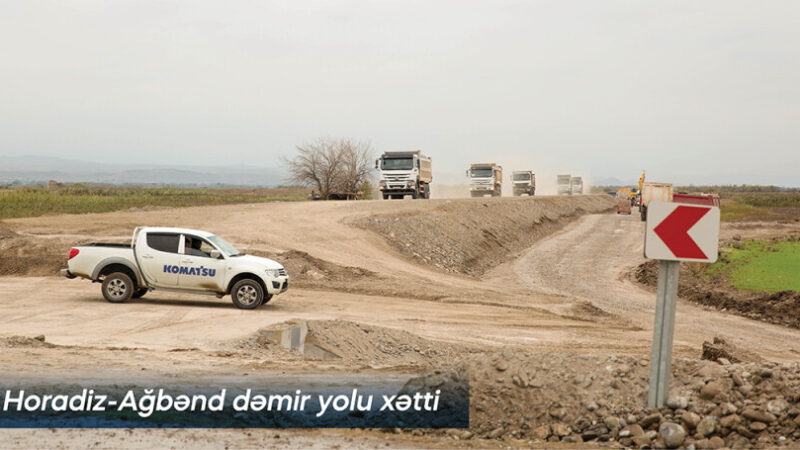 İşğaldan azad olunmuş ərazilərdə dəmir yolu infrastrukturu yenidən qurulur
