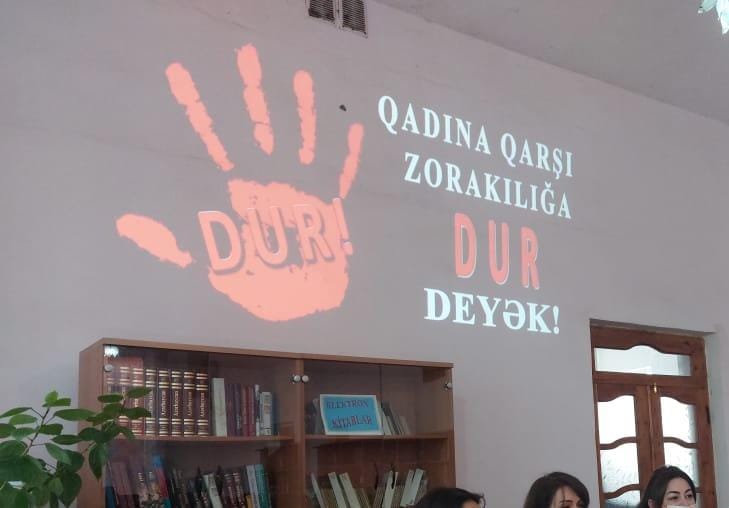 Şəhid xanımı “Qadına qarşı şiddətə DUR !” dedi