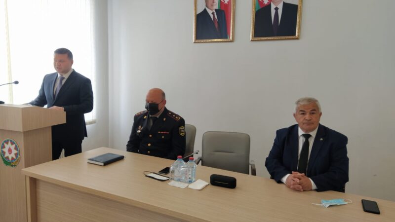 Qubada polis əməkdaşları Tibb Kollecinin tələbələri ilə görüşüblər- FOTOLAR