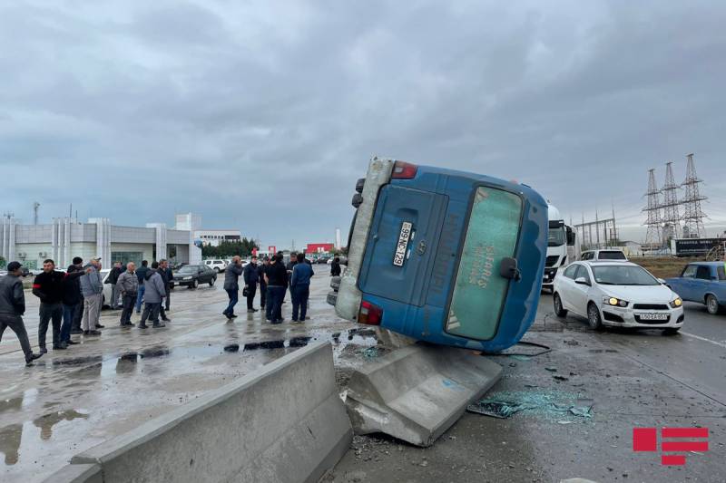 Azərbaycanda dəhşətli avtobus qəzası – YARALILAR VAR- FOTOLAR