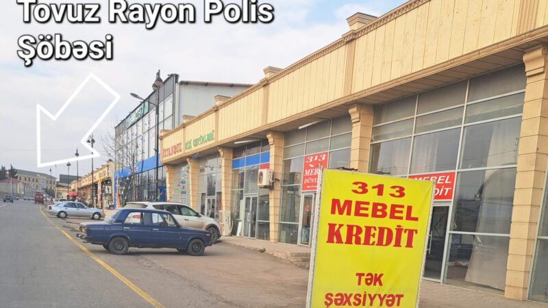 Tovuz polisi “313” reklam lövhəli mebel salonu ilə bağlı tədbir gördü – AÇIQLAMA