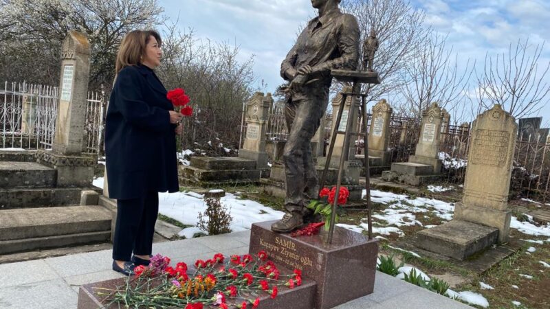 Tamam Cəfərova Şamaxıda Aprel döyüşləri şəhidlərinin ailələrini ziyarət etdi