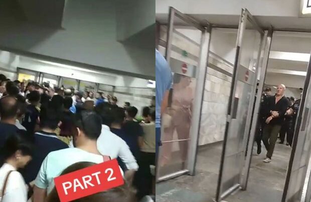 Metronun “Əhmədli” stansiyasında sərnişinlərlə polis arasında insident: Saxlanılanlar var