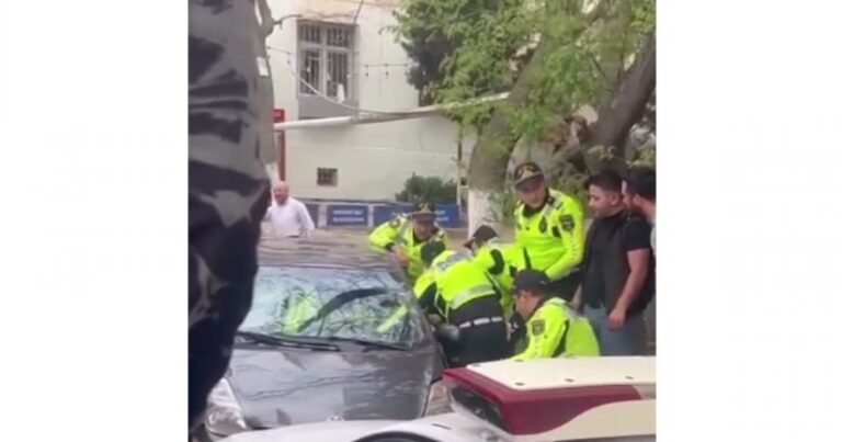 Bakıda “Prius”u polislərin üstünə sürən şəxsdən xəbər var