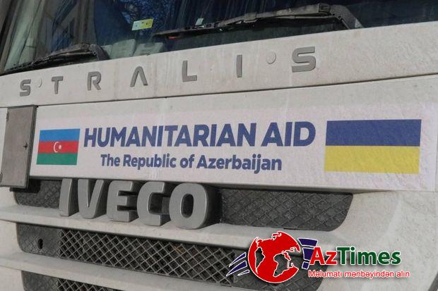 Ukrayna Azərbaycandan daha 25 yük maşını ilə yardım alıb