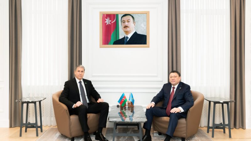 Qazaxıstan Respublikasının daxili işlər naziri Bakıya gəldi-FOTOLAR