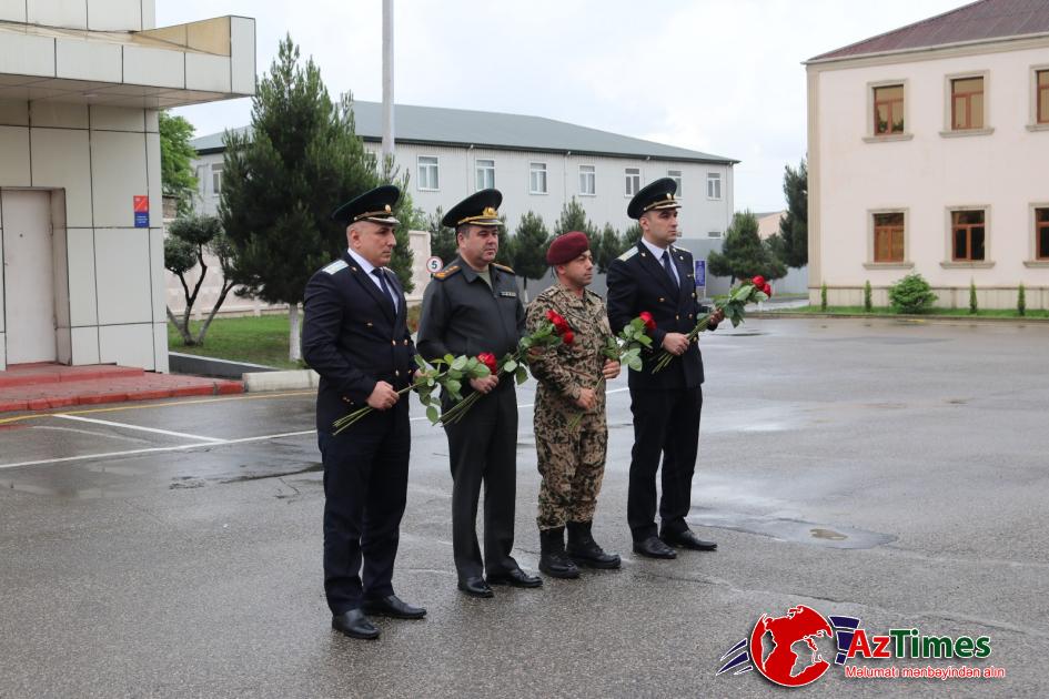 Hərbi Prokurorluq əməkdaşları Daxili Qoşunların Vətən Müharibəsi qəhrəmanları ilə birgə ağac əkiblər