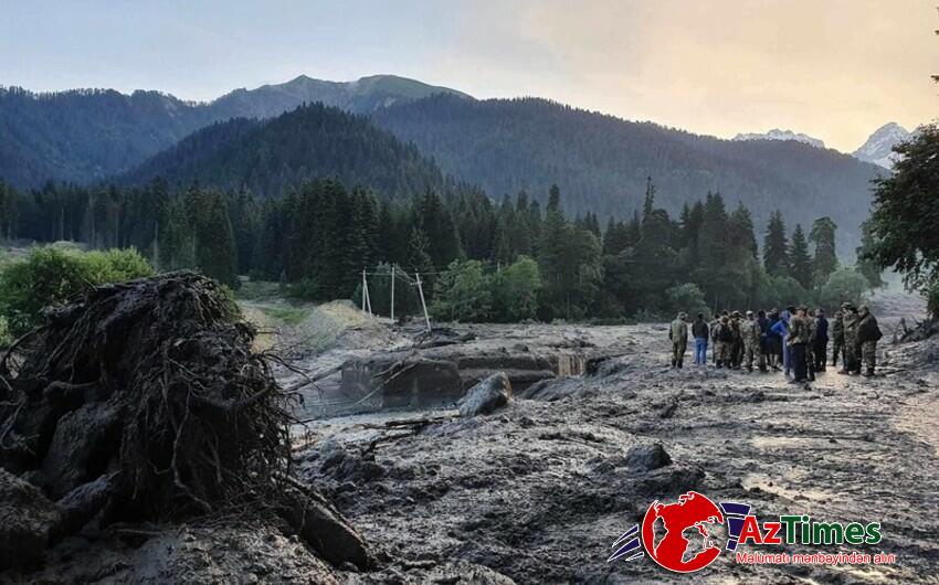 Gürcüstanda azərbaycanlıların yaşadığı əraziləri su basdı:15-dən çox kəndlə əlaqə kəsildi