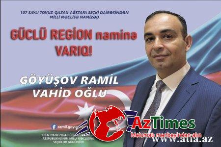 “Regionun inkişafına töhfə vermək əzmindəyəm” – Ramil Göyüşov