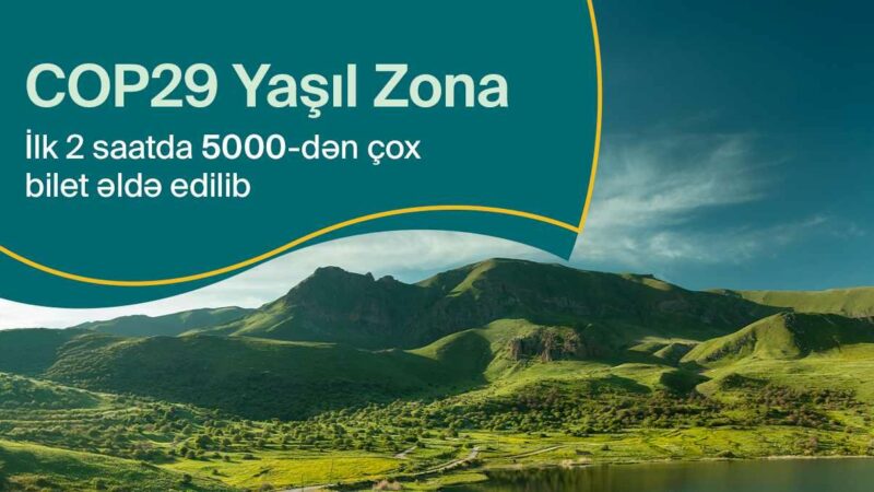 COP29-un Yaşıl Zonası böyük ziyarətçi marağına səbəb oldu