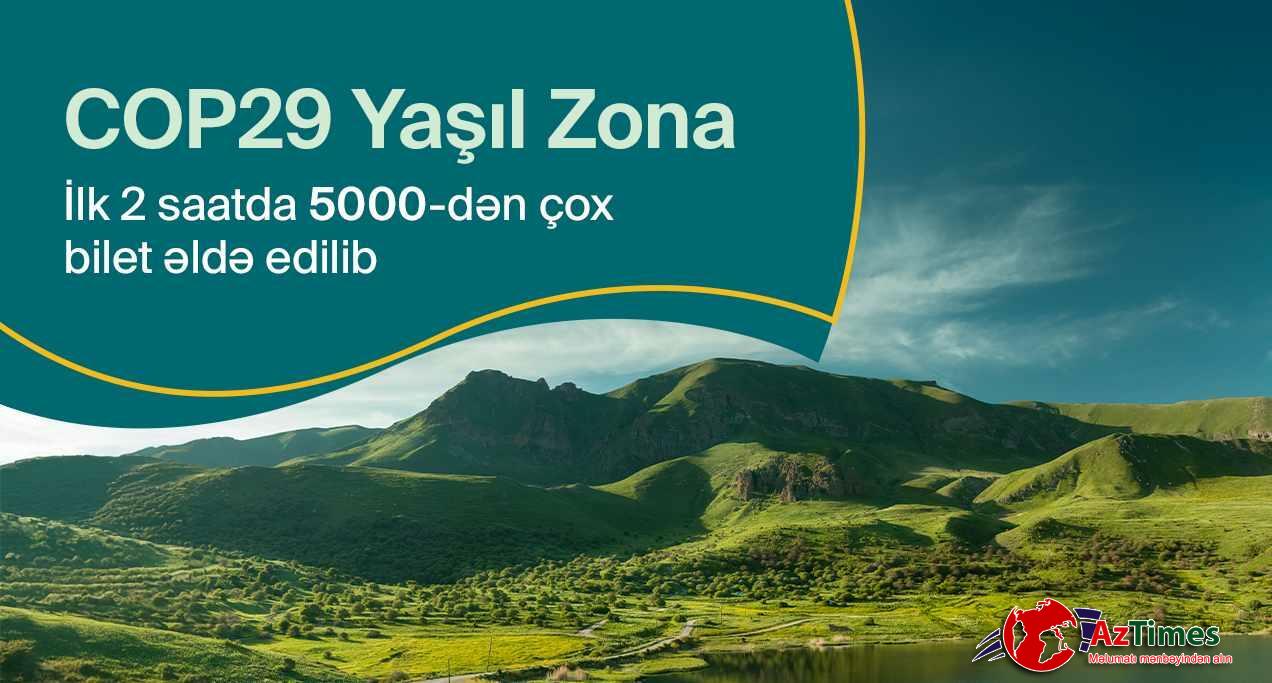 COP29-un Yaşıl Zonası böyük ziyarətçi marağına səbəb oldu