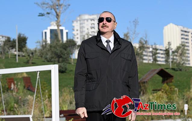 Prezident və ailəsi Zəfər parkının açılışında iştirak etdi – YENİLƏNDİ