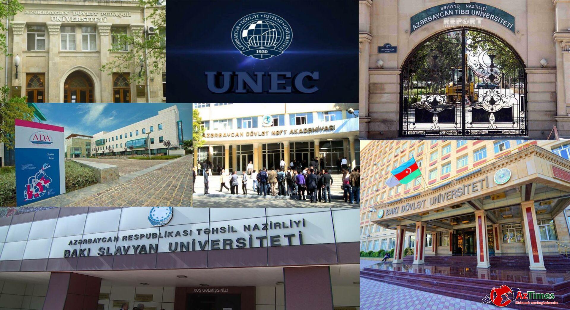 Hansı universitetlər köçürülür? – İlk “beşlik”də olanlar açıqlandı