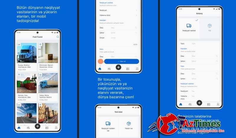 Nəqliyyat və yük tapmaq üçün inqilabi mobil tətbiq – Fast Found