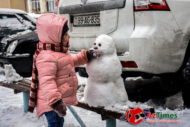 Bakıya 5 gün qar yağacaq