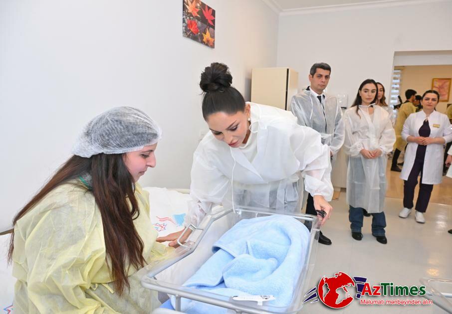 Mehriban Əliyeva Gəncə Şəhər Birləşmiş Xəstəxanasının Perinatal Mərkəzində