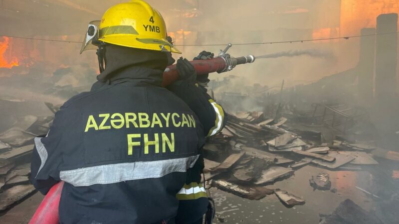 Tovuzda ev güclü yanğından xilas edildi