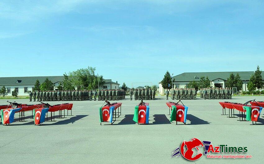Azərbaycan Ordusunda andiçmə mərasimləri keçirildi