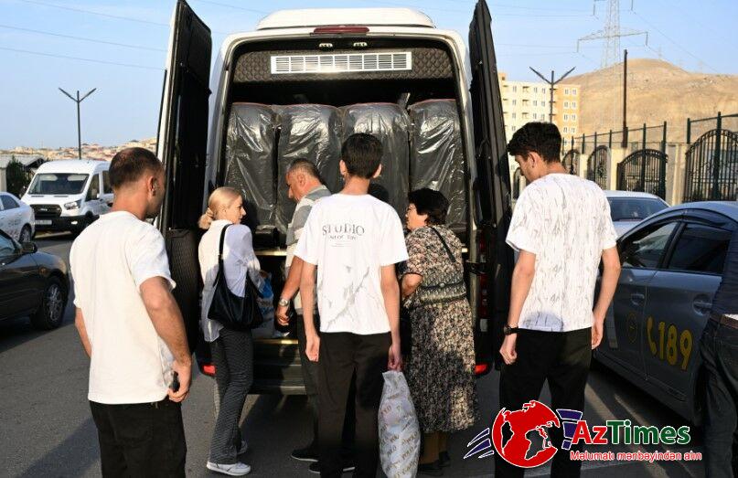 Laçının Bəylik kəndinə növbəti köç karvanı yola salındı